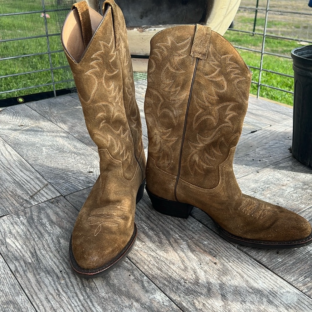 Ariat Men's US 9 D Heritage Western R Toe Western Boots Brown 10017288